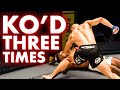 Fighter Somehow Gets KO&#39;d 3 Times in One Exchange - Caposa&#39;s Corner - Indie MMA Highlights