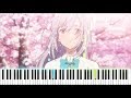 [Irozuku Sekai no Ashita kara OP] "17 Sai" - Haruka to Miyuki (Synthesia Piano Tutorial)