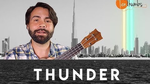 Imagine Dragons -  Thunder - Easy Beginner Ukulele Tutorial with play-along
