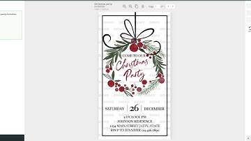 How to Edit Your Christmas Party Invitation with Corjl