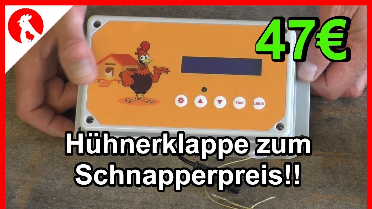F181 automatische Hühnerklappe mit Fernbedienung für 47 EUR !! AKTION läuft immer noch!!
