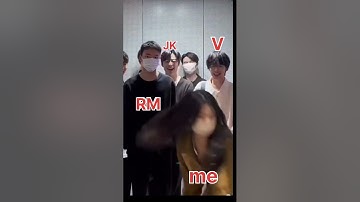 when I see bts in lift 😂😂wait for end #bts #youtubeshorts #viral #shorts