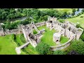 Castles  4k drone  relaxing scenery  aerial nature footage  united kingdom