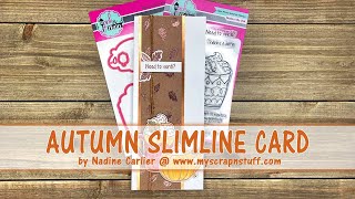 Autumn Coffee Slimline Card