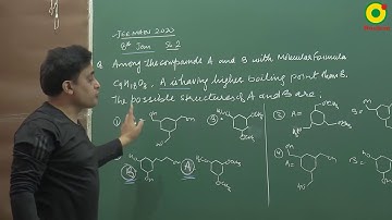 IIT JEE Chemistry JEE MAIN 2020 (8 Jan S2) Question 2 Problem Solving By VKP Sir M.Sc. IIT BHU