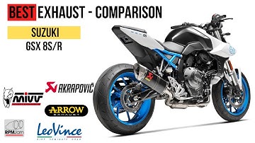 BEST Exhaust Sound - Suzuki GSX 8S & 8R / Arrow, Akrapovic, Yoshimura, Scorpion
