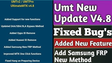 Umt New Update V4.8 || Umt Bug Fixed Hang On Preparing Device Problem || Umt Mtk 4.8 Big Update