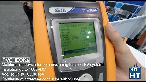 PV solar installation HT instruments PVCheck in LAS VEGAS SPI