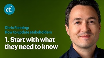 How to update stakeholders tip 1: Start with what they need to know