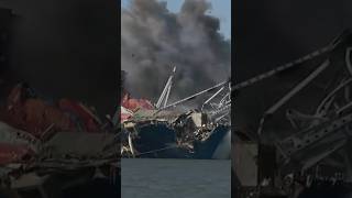 Crews conduct demolition of Baltimore bridge