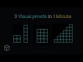 Animation 3 visual proofs in 1 minute  mathocube 