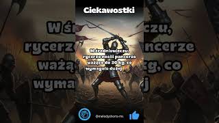 W średniowieczu, rycerze nosili pancerze ważące do 30 kg. #Ciekawostki #Fakty #Nauka #Shorts