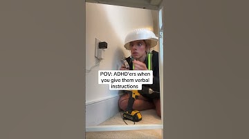 ADHD & verbal instructions do not mix😅 #shorts #adhd