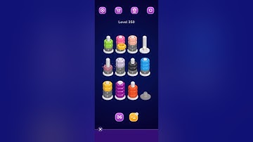 Nut Sort Level 350 Walkthrough | Nuts — Color Sort 350 solution