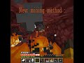New mining method..........#minecraft #minecraftshorts #minecraftmemes #minecraftpe #minecraftfyp
