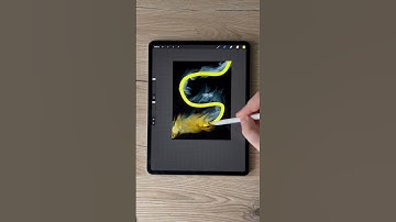 Using smudge tool to make abstract art in procreate