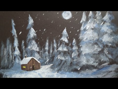 How To Paint a Winter Scene - Tutorial
