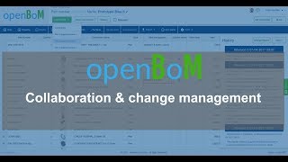 openBoM: collaboration & change management