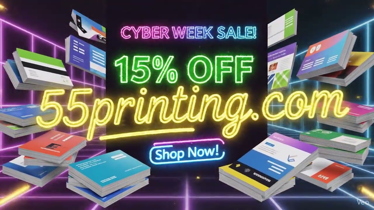 🔥 Cyber Week Sale! 15% OFF All Printing at 55printing.com (Limited Time)