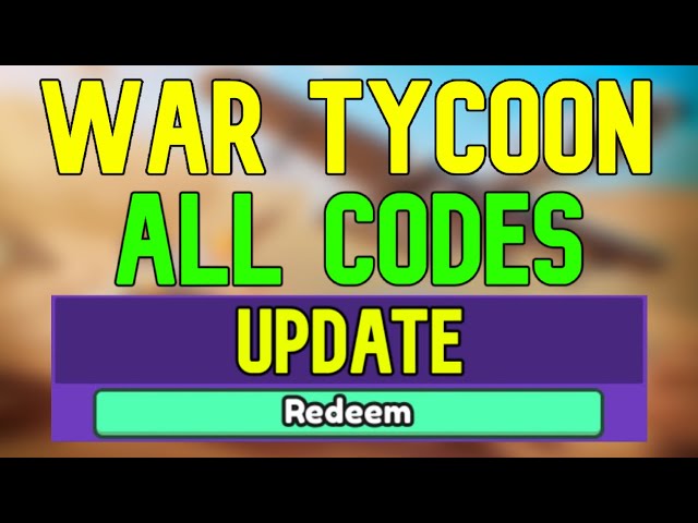 War Tycoon Codes - June 2023 – Roonby : r/Roonby