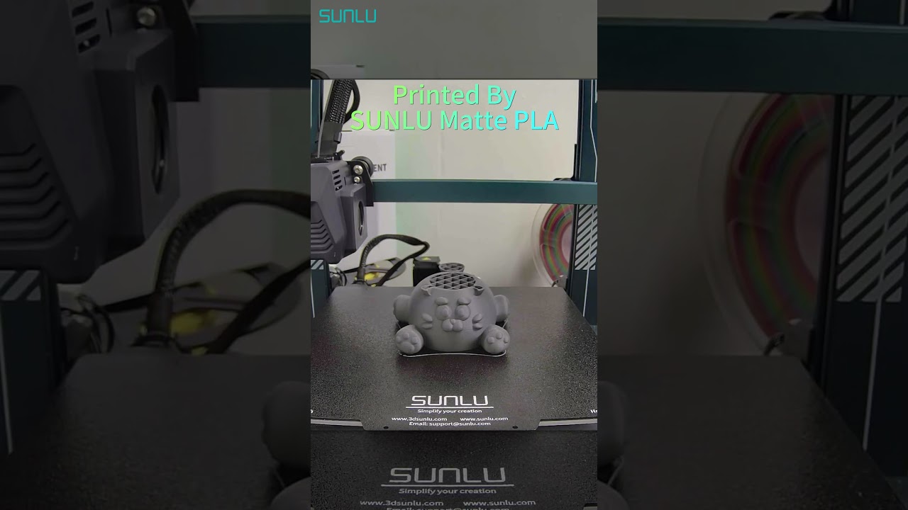 Another 3D naughty cat printed by SUNLU Matte PLA! Which cat do you prefer? 