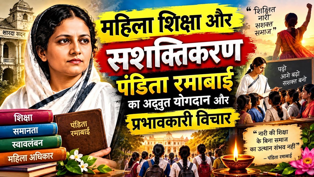 🚩महिला शिक्षा और सशक्तिकरण:"Pandita Ramaba का अद्भुत योगदान और की क्रांतिकारी @Mythologibharat 