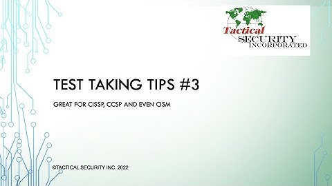 CISSP/CISM/CCSP Test Taking Tip #3. Which one of these is not like the others? or... Sesame street