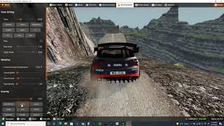 Switching to moon gravity in air.  BeamNG Drive