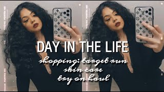 DAY IN THE LIFE | TARGET RUN + TRY ON HAUL + SKIN CARE | JAYDA LAKOTA