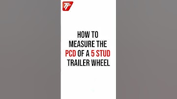 How to measure PCD of a 5 stud trailer wheel - Short Version