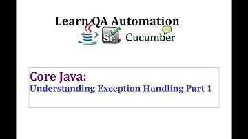 Detail Understandings of Exception Handling Part 1