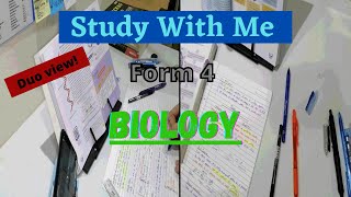 Study With me | Form 4 BIOLOGY | GONGBANG | Timelapse with lofi music screenshot 1