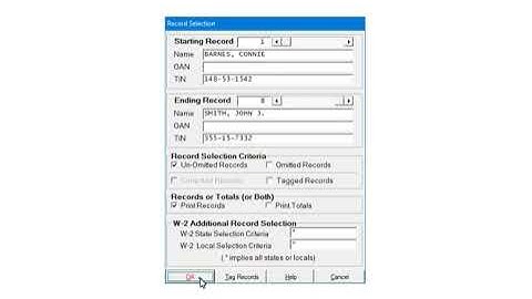 Printing - W-2 Forms on  Pre-Printed Forms