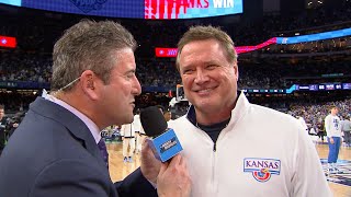 Bill Self praises David McCormack's 'dominant' Final Four performance