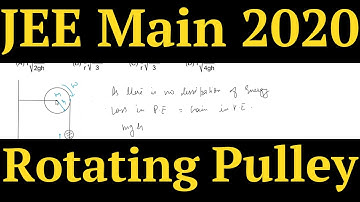 A bob of mass m is tied by a massless string whose other end portion is wound. JEE MAINS 2020