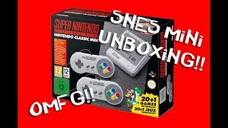 Snes Classic Mini Unboxing!! OMFG!