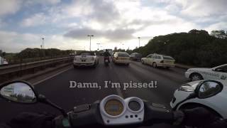 The guys on scooters are annoying! ahah