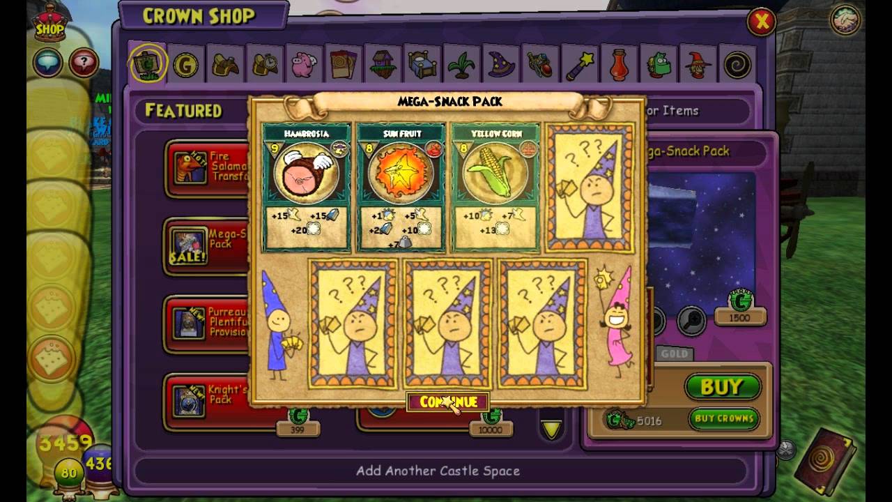 Wizard101About Channel,Mega Pet Snacks Opening YouTube