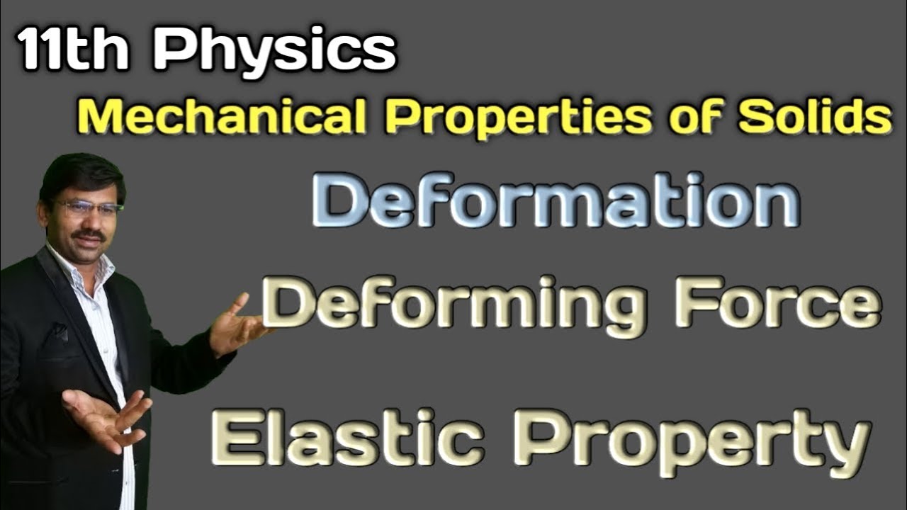 11th Physics Mechanical Properties of Solids Elasticity and