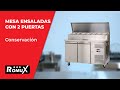 Vídeo: Mesa Ensaladera Refrigerada 136 cm 2 Puertas para 7 Cubetas GN 1/3 Romux