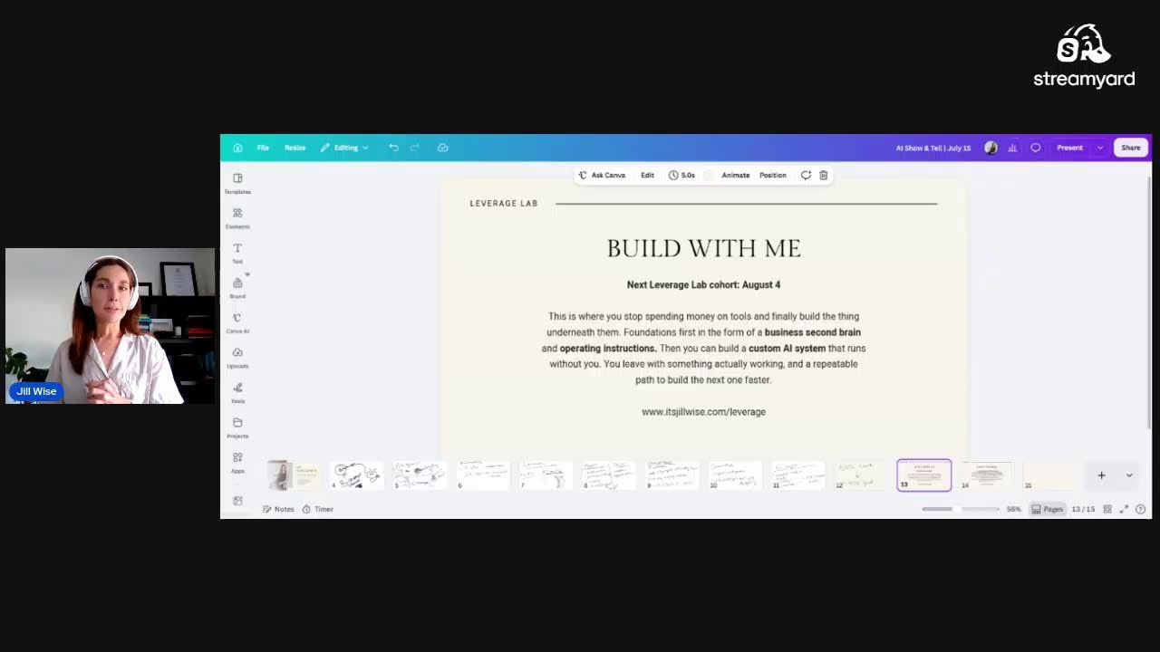 AI System Show & Tell | what clients built inside Leverage Lab