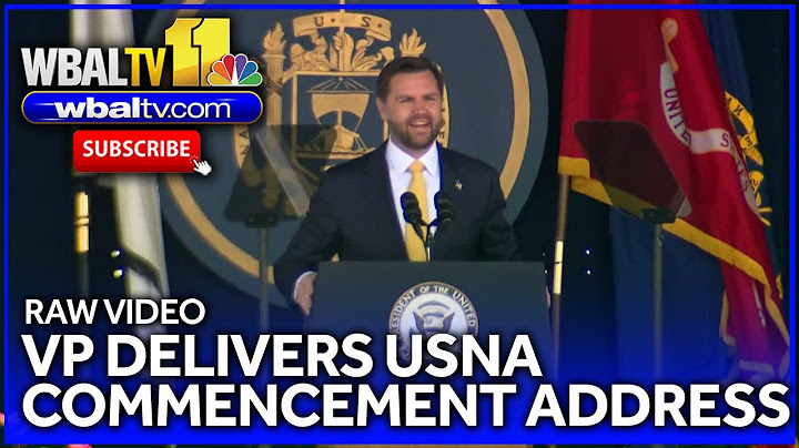 Raw: Vice President J.D. Vance's USNA commencement address