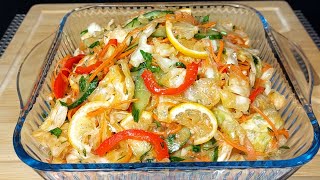 🥕КОЧАН КАПУСТЫ И Одна Морковка. ! ОБАЛДЕННАЯ КАПУСТА По- КОРЕЙСКИ !🍲