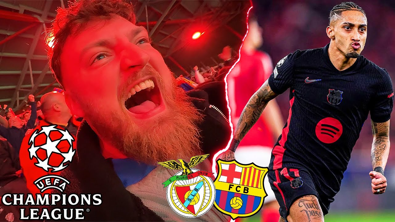 Benfica vs. FC Barcelona - UCL Stadionvlog 😱 | DRAMA NACH FRÜHER ROTER KARTE 🟥 | ViscaBarca