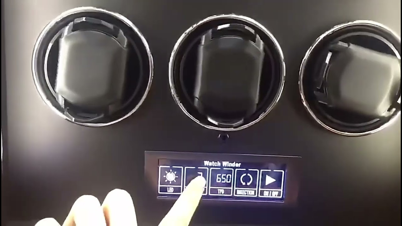 Luxury Automatic Watch Winder Safe Box with Mabuchi Motor LCD Touch