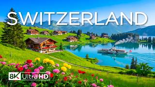 Switzerland 8K | Timeless Alpine Beauty – Snow Peaks, Crystal Lakes & Peaceful Villages