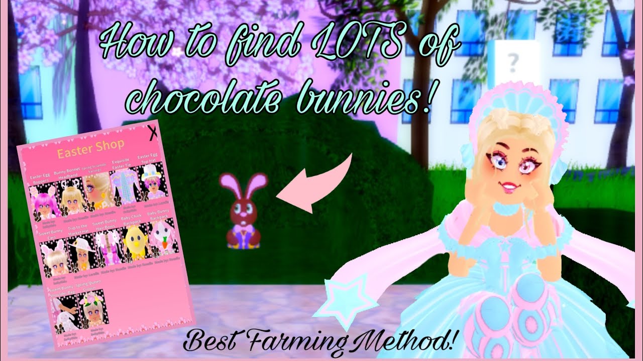 How To Find LOTS of Chocolate Bunnies and Get ALL The New Accessories ...