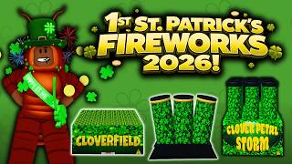 1St Limited St. Patricks Fireworks In Roblox 2026 Fireworks Playground