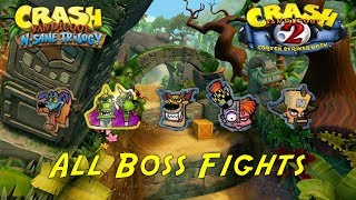 Crash Bandicoot N. Sane Trilogy - Crash Bandicoot 2 - All Boss Fights