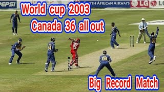 Canada 36 all out | Canada all out 36